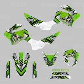 Mondial X-Treme Max 150 Skull Design Sticker Set thumbnail 2