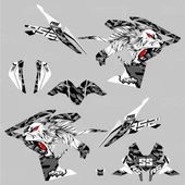 Bajaj Pulsar RS 200 Tiger Camo Design Sticker Set thumbnail 2