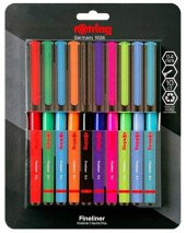 Rotring Fineliner Keçe Uçlu 10lu Kalem Seti thumbnail 1