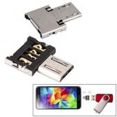 USB to Micro USB Nano OTG Konnektör thumbnail 3
