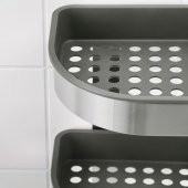 Banyo Duş Sepeti IKEA 19x58 cm Paslanmaz Çelik Raf thumbnail 2