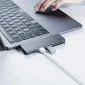 Baseus Harmonica 5in1 Usb Micro Sd Çoklayıcı Adaptör CAHUB-K0G thumbnail 6