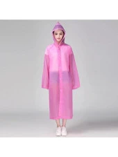 Raıncoat Yağmurluk - Siyah  Pembe Tek Ebat thumbnail 7