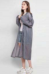 Marlux Raincoat Eva Yağmurluk   Gri Tek Ebat thumbnail 4