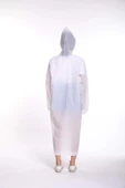 Unisex Mor Yağmurluk  Beyaz Tek Ebat thumbnail 2