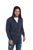 Grand Wolf GW0003 - Basic Kapüşonlu Fermuarlı Sweatshirt thumbnail 12