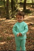 Çıtçıtlı Kapitone Sweatshirt Mint Yeşili thumbnail 1