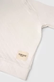 Çıtçıtlı Kapitone Sweatshirt Ekru thumbnail 3