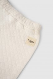 Kapitone Harem Pantolon Ekru thumbnail 3