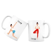 I Love Yoga Kupa Bardak - Model 6 thumbnail 2