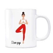 I Love Yoga Kupa Bardak - Model 6 thumbnail 3