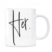 İkili Kupa Bardak - Him Her thumbnail 2