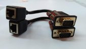 VGA RJ45 Extender Kablo 15 cm - 1 Çift thumbnail 1