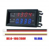 Panel Tip DC 0-200V 10A mV Voltmetre mA Ampermetre M4430 thumbnail 5