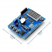 Multi Çok Fonksiyonlu Arduino Shield 7 Segment Buzer Button Pot thumbnail 7