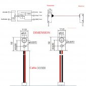 DC 5V Beam Sensör Çift 30cm Engel Algılayıcı Kapı Pencere Fotosel thumbnail 8