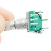 EC11 Rotary Encoder + Pot Başlığı Butonlu 20 Adım Pulse 360 Derece thumbnail 8