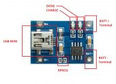 TP4056 Lipo Şarj Modülü Mini usb Akım Korumalı thumbnail 4