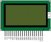 12864B V2.0 GLCD YEŞİL GRAFİK LCD ST7920 thumbnail 6