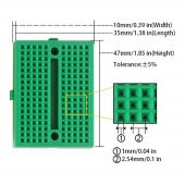 SYB-170 Renkli Mini Bread Board BreadBoard 170 Hücre thumbnail 3