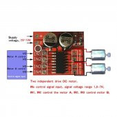Mini L298N Motor Sürücü Modül-Hız Kontrollü thumbnail 7