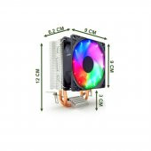 Snowman M200 CPU Soğutucu Fan Rainbow thumbnail 2