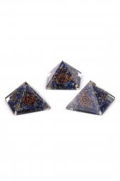 Lapis Lazuli Taşından Orgonit Piramit thumbnail 1