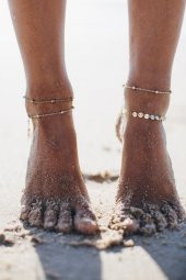 Beach Minik Pullu Toplu Zincir Halhal 4Lü Gold - 137 thumbnail 1