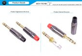 6.3 mm TRS Stereo Kaliteli Erkek Jack thumbnail 1