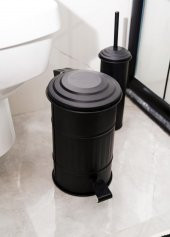 The Mia Çöp Kovası Banyo 5 Lt Siyah thumbnail 3