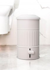 The Mia Çöp Kovası Banyo 5 Lt Beyaz thumbnail 1