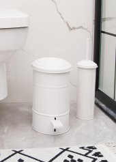 The Mia Çöp Kovası Banyo 5 Lt Beyaz thumbnail 3