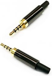 2.5 mm TRRS Stereo Kaliteli Erkek Jack thumbnail 1