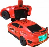 Turkafone Spiderman Örümcek Adam Araba Işıklı Sesli Robot Araba thumbnail 2