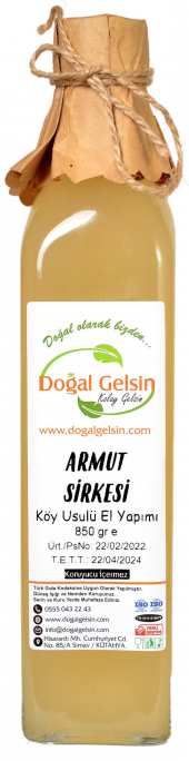 Doğal Gelsin Armut Sirkesi - 500 ml thumbnail 1