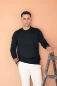 SIFIR YAKA PAMUKLU SLİMFİT BASİC ERKEK TRİKO KAZAK thumbnail 9