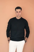 SIFIR YAKA PAMUKLU SLİMFİT BASİC ERKEK TRİKO KAZAK thumbnail 8