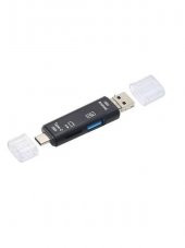 Micro USB -Type c - Usb Telefon Adaptörü Micro SD/SD Kart/USB Okuyucu Dönüştürücü thumbnail 1