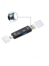 Micro USB -Type c - Usb Telefon Adaptörü Micro SD/SD Kart/USB Okuyucu Dönüştürücü thumbnail 2