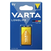 Varta 4122 Longlife Alkalin 9V Pil thumbnail 1