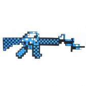 Minecraft Diamond Stil Tabanca Tüfek 60 cm thumbnail 1