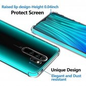 Xiaomi Redmi Note 8 Pro Kılıf Antishock Sert Şeffaf Silikon thumbnail 2