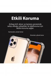Xiaomi Redmi Note 8 Pro Kılıf Antishock Sert Şeffaf Silikon thumbnail 5
