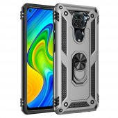 Xiaomi Redmi Note 9 Kılıf Sofya Yüzüklü Standlı Korumalı Kılıf thumbnail 6