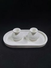 Tabaklı Vazo Seti 18x9,5cm thumbnail 1
