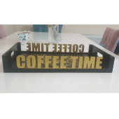 Coffee Time Ahşap Tepsi thumbnail 3