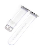 ​​​Apple Watch 44mm KRD-13 Şeffaf Silikon Kordon thumbnail 5