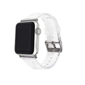 Apple Watch 7 41mm KRD-13 Şeffaf Silikon Kordon thumbnail 1
