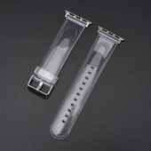 Apple Watch 7 41mm KRD-13 Şeffaf Silikon Kordon thumbnail 6