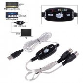 Usb Midi Kablo Org Adaptör Keyboard Adapter Piyano - 2 Metre thumbnail 1